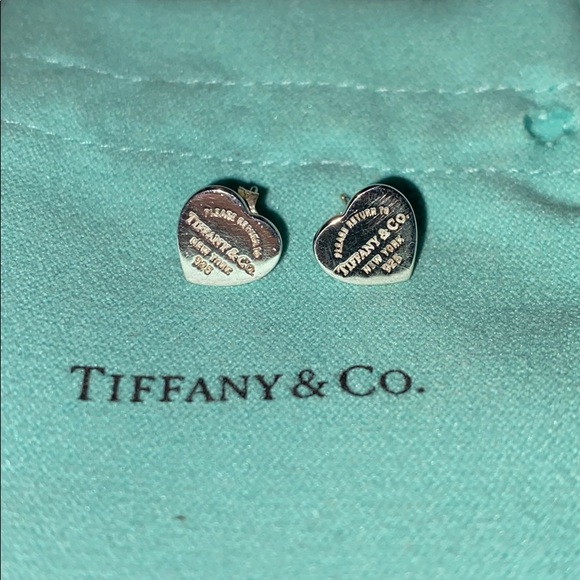 Tiffany & Co. Jewelry - TIFFANY MINI HEART TAG EARRINGS